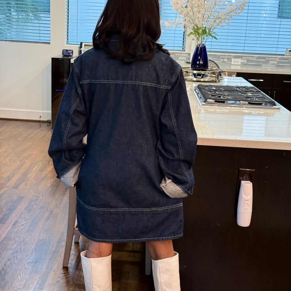 Dark Denim Jacket - image 5